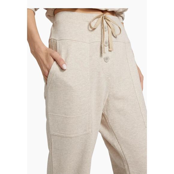 Ulla Johnson Call Sweat Pant in Oatmeal Melange M - Picture 4 of 7